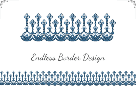 Fresh Spring Border: A Versatile Embroidery Design